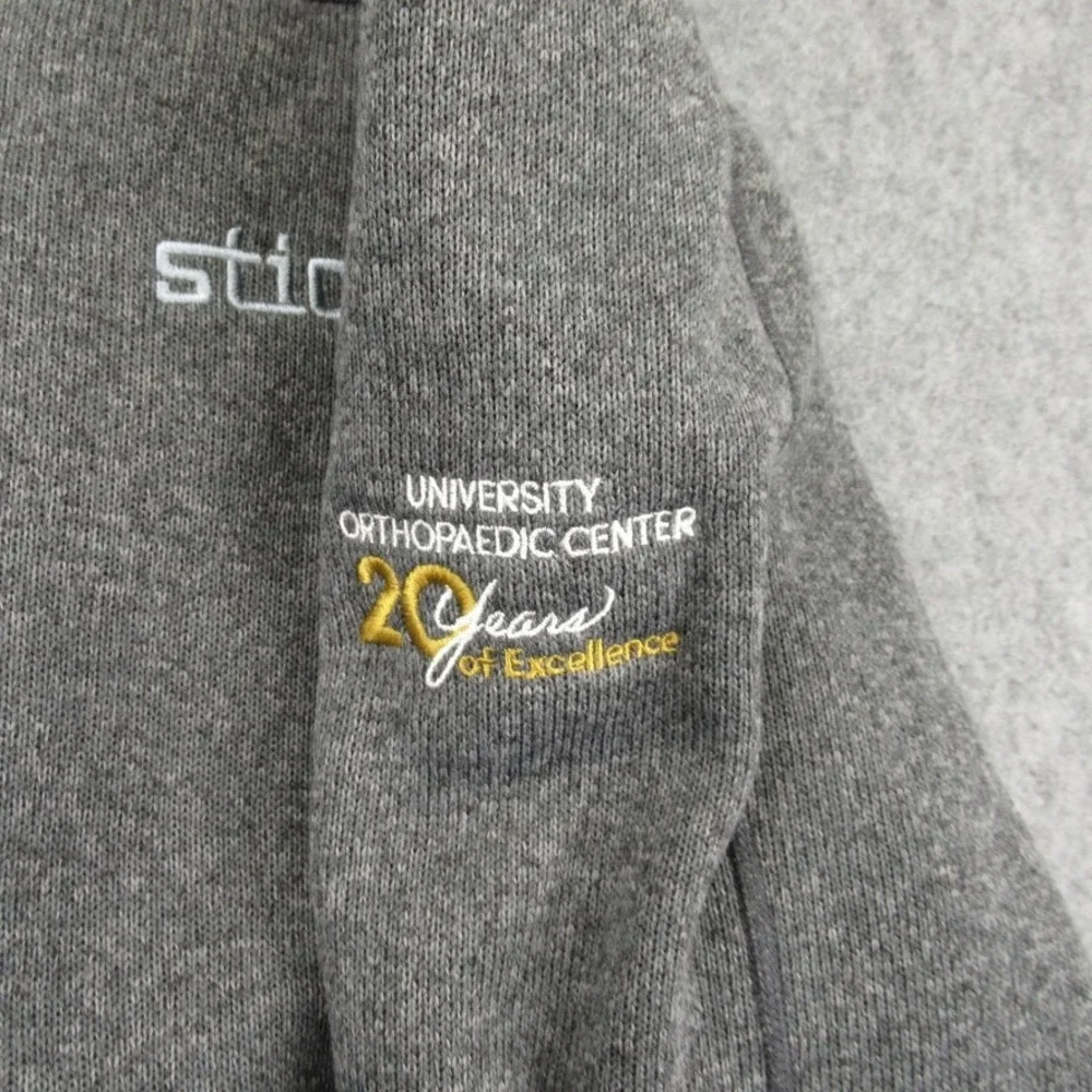 Stio Mens Full Zip‎ Fleece Sweater Jacket Size XXL Company Logo Embroidered